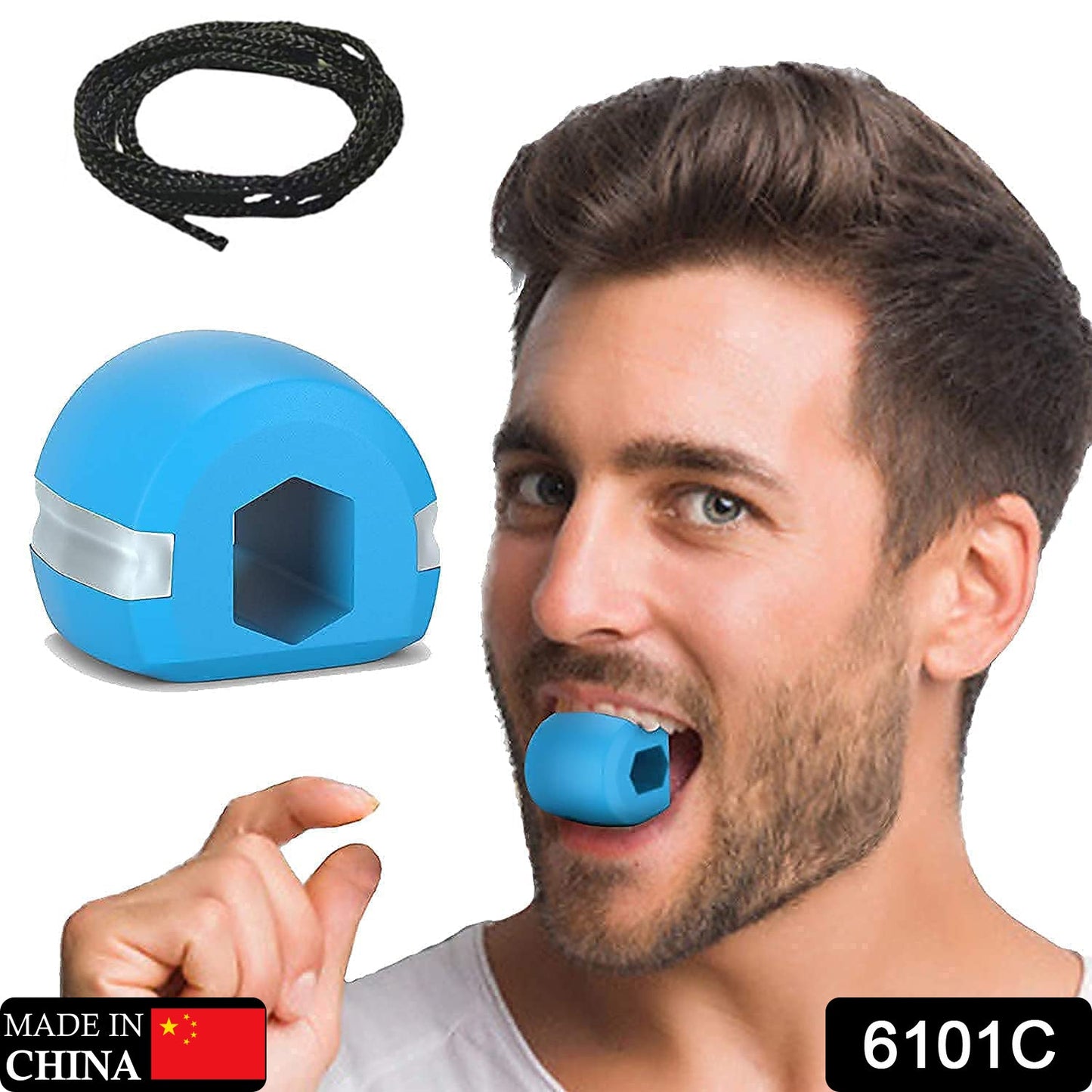 6101c  CN Mix JAW EXERCISER USED TO GAIN SHARP AND CHISELLED JAWLINE EASILY AND FAST.