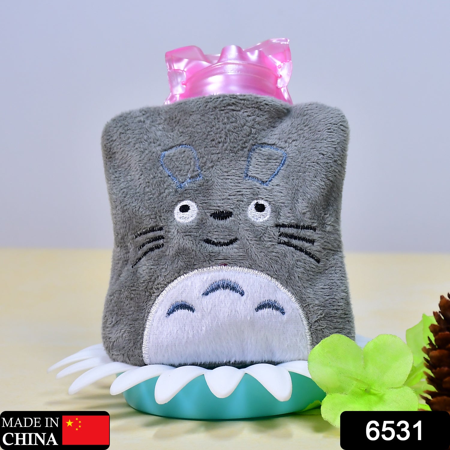 6531 Totoro Cartoon Hot Water Bag small Hot Water Bag with Cover for Pain Relief, Neck, Shoulder Pain and Hand, Feet Warmer, Menstrual Cramps. DeoDap