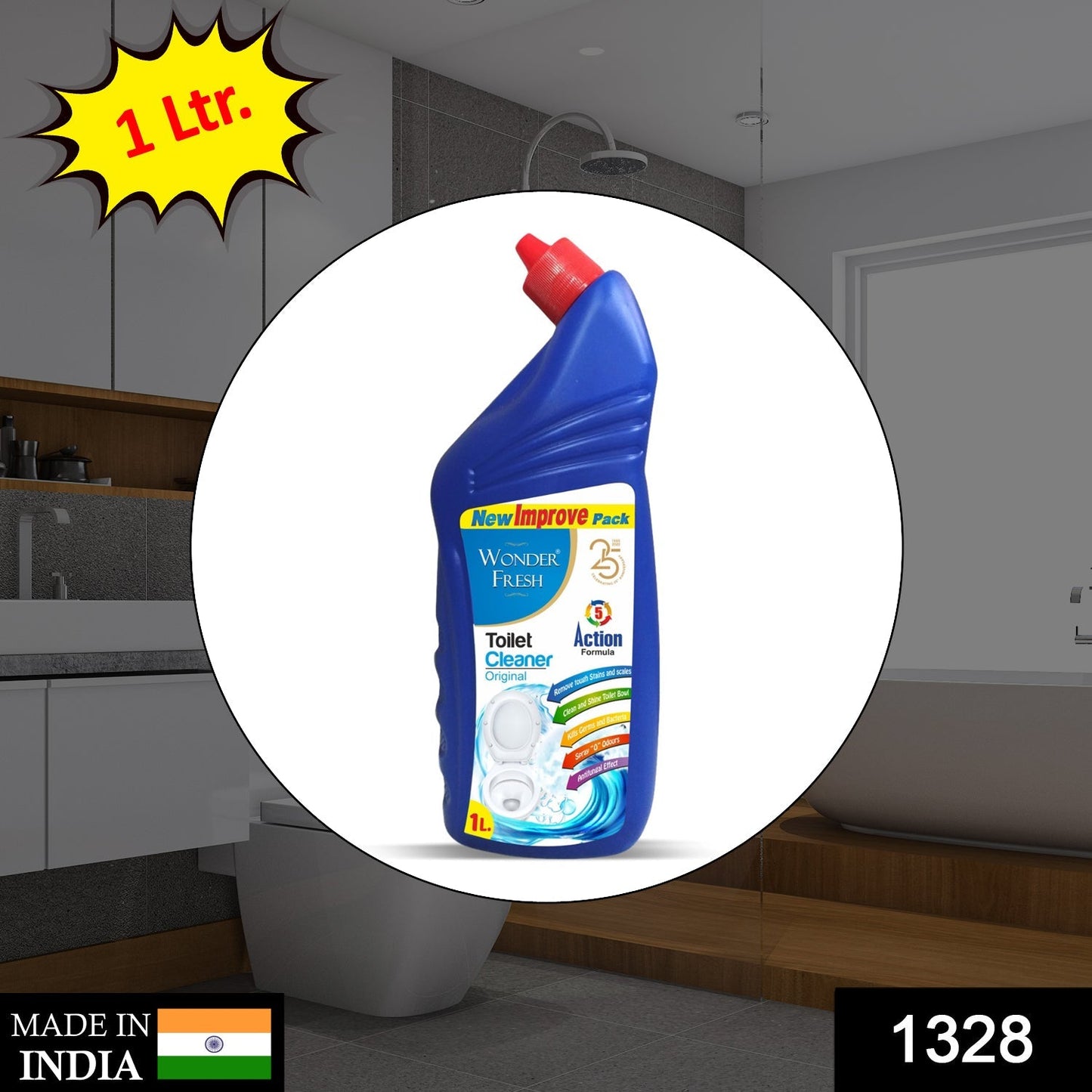 1328 Toilet Cleaner for Cleaning Toilet (1ltr) DeoDap