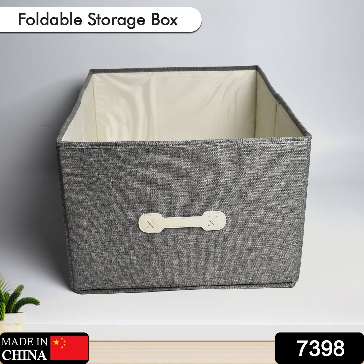 7398 Foldable Storage Bins Boxes Cubes Container Organizer Baskets Fabric Drawers Bedroom, Closet, Toys, Thick Cloth Shimmer DeoDap