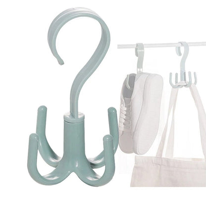 1744 360 D Rot 4 Claws Hook used in hanging and supporting various types of stuffs and items etc. DeoDap