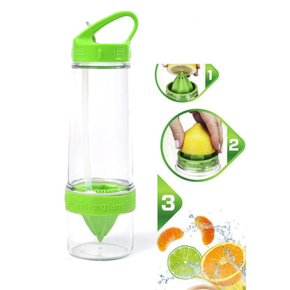 2474 Citrus Zinger Sports Bottle with Juice Maker Infuser Bottle DeoDap