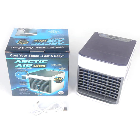 1464 Mini Portable Air Cooler, Personal Space Cooler Easy to fill water and mood led light and portable Air Conditioner Device Cool Any Space like Home Office DeoDap