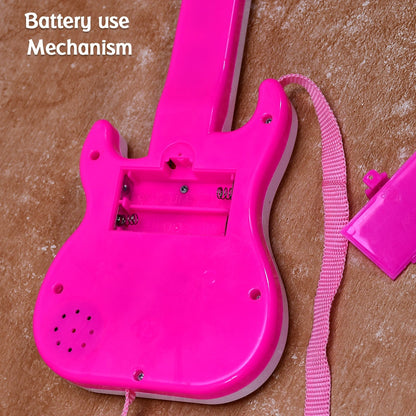 4464 Battery Operated Musical Instruments Mini Guitar Toys and Light for 3+Years Old Kids. DeoDap