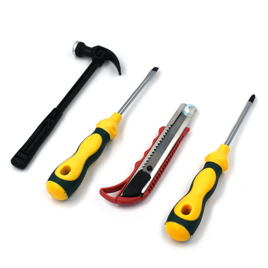 9029 4 Pc Helper Tool Set used while doing plumbing and electrician repairment in all kinds of places like household and official departments etc. DeoDap