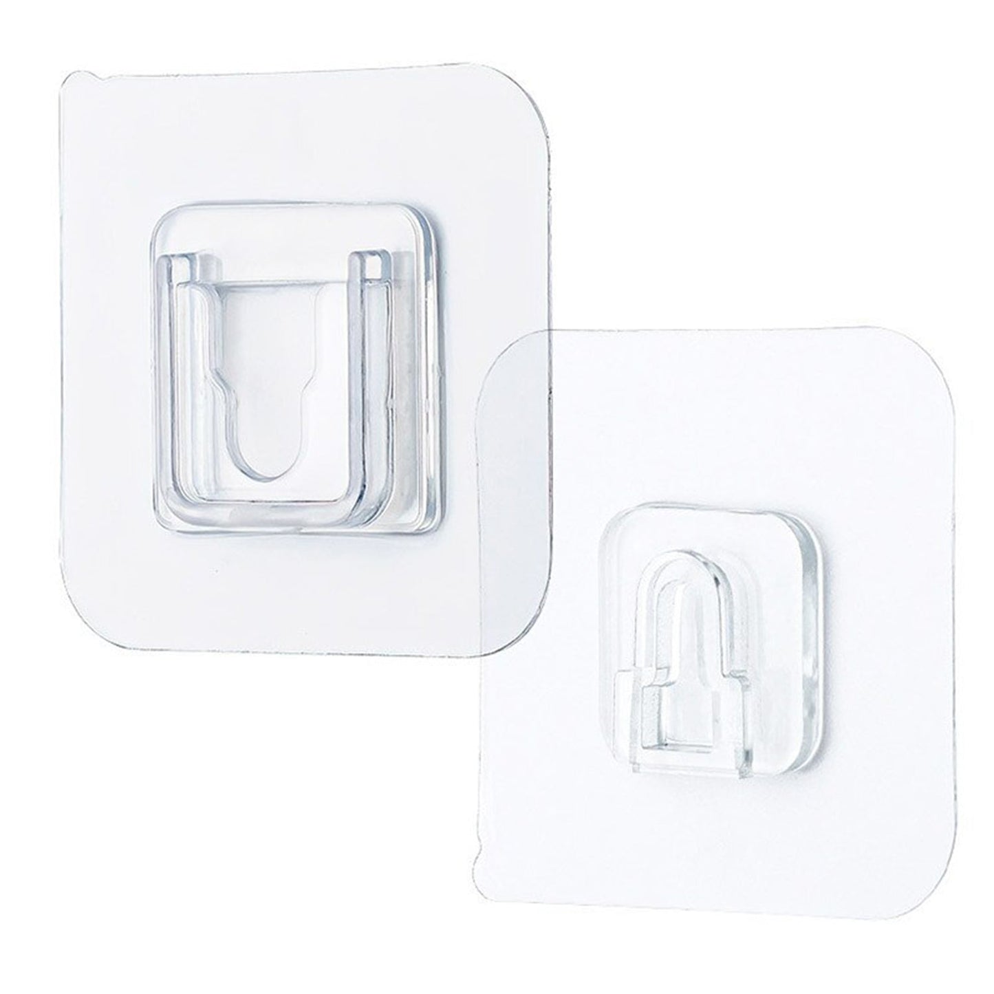 7433 Transparent Adhesive Male Hook Used For Hanging Various Types Of Items (1Pc) DeoDap