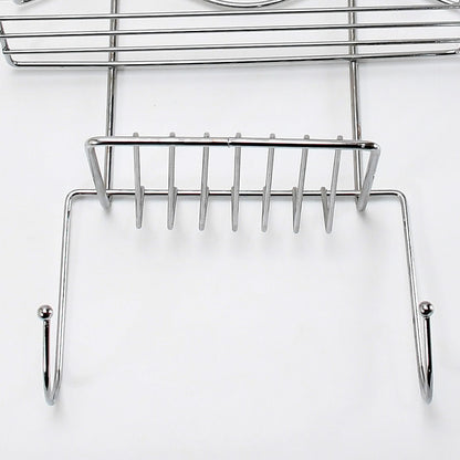 5257 Multipurpose Stainless Steel Bathroom Shelf and Rack/Shower Caddy/Bathroom Storage Shelf/Holder/Bathroom Accessories for Home DeoDap