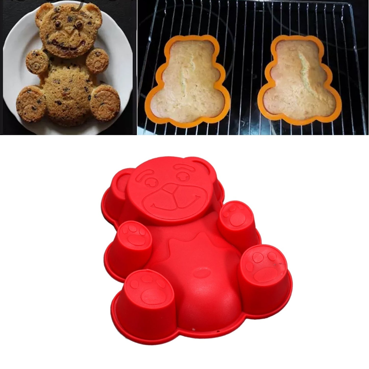 2682 Silicone Animal Mould Cake Mould Chocolate Soap Mould Baking Mould Soap Making Candle Craft (Animal Mould) (Set of 4) DeoDap