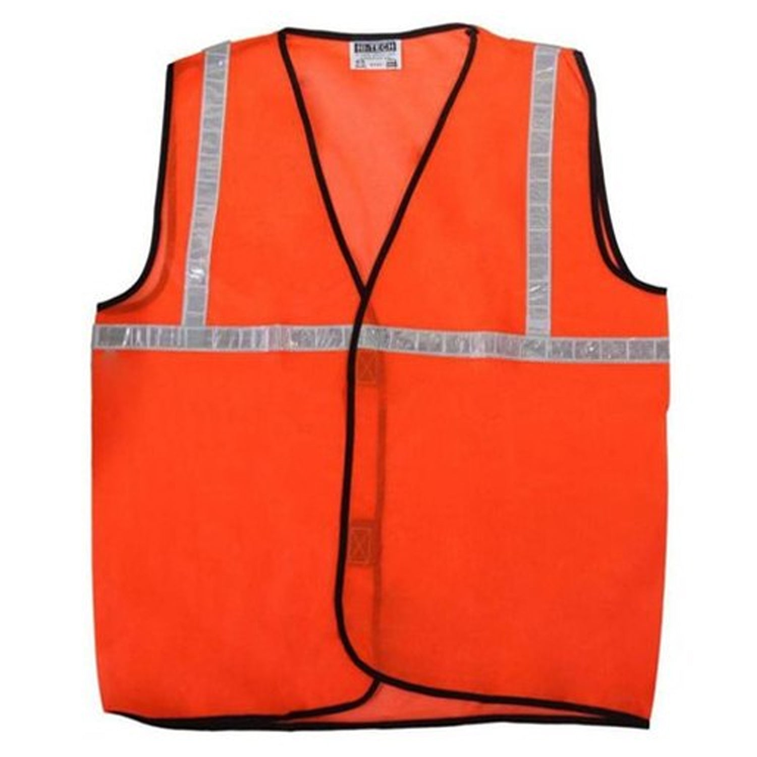 7438 Orange Safety Jacket For Having protection against accidents usually in construction area's. DeoDap