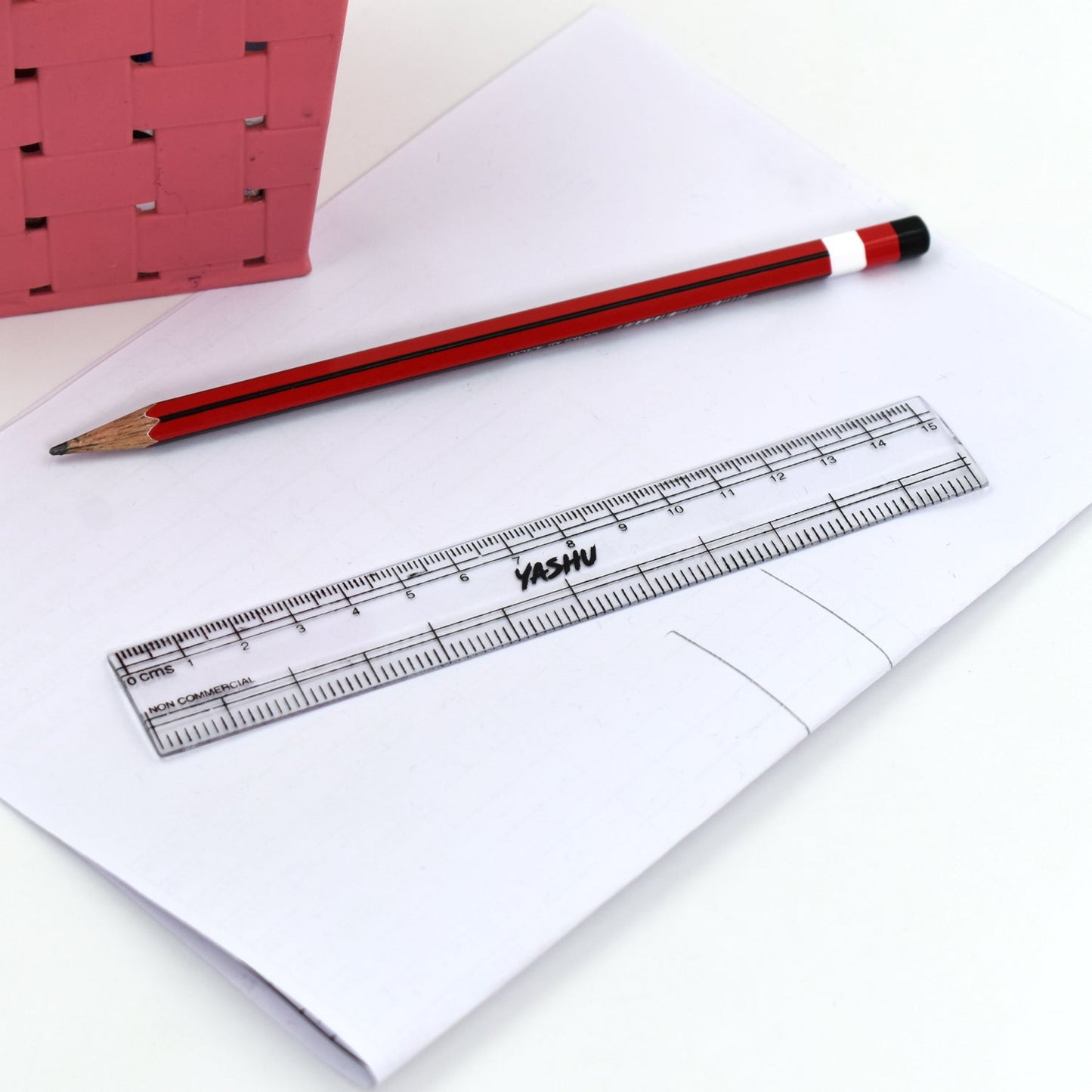 4840 15Cm Ruler For Student Purposes While Studying And Learning In Schools And Homes Etc. (1Pc) DeoDap