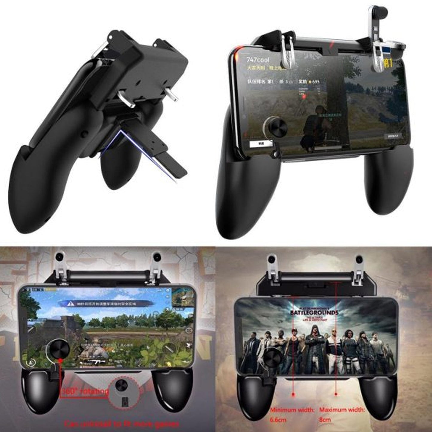 8048 PUBG Mobile Game Metal Controller Joystick Attachment Accessory DeoDap