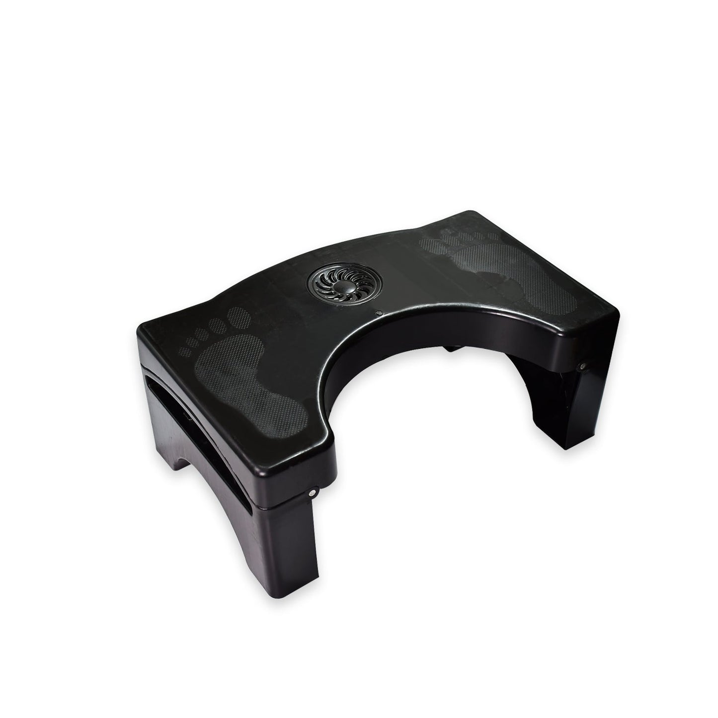 6024 Plastic Non-Slip Folding Toilet Squat Stool - Black Color DeoDap