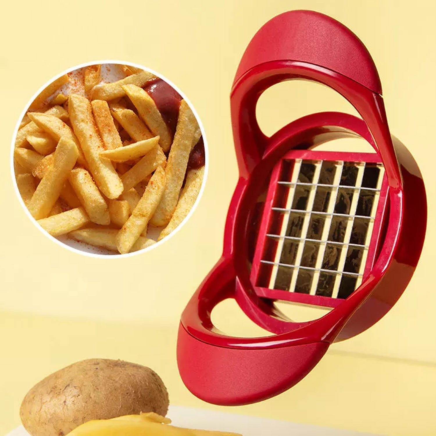 2311 Potato Cutter, Fries Cutter Sweet Potato Fries Cutter Potatoes Cutter or Potato Slicer Cutter For French Fry. DeoDap