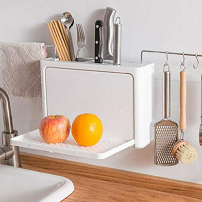 5250 Multi Purpose Wall Hanging Kitchen Storage Rack Modern Kitchen Utensil Knife Organizer With Drainer DeoDap