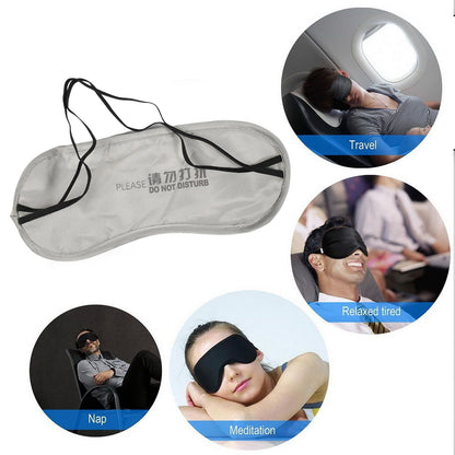 6907 SUPER SOFT SLEEPING MASK BLIND FOLD FOR COMFORTABLE SLEEP TRAVELLING SLEEP MASK HEAVY COMFORTABLE MATERIAL EYE MASK (1PC)