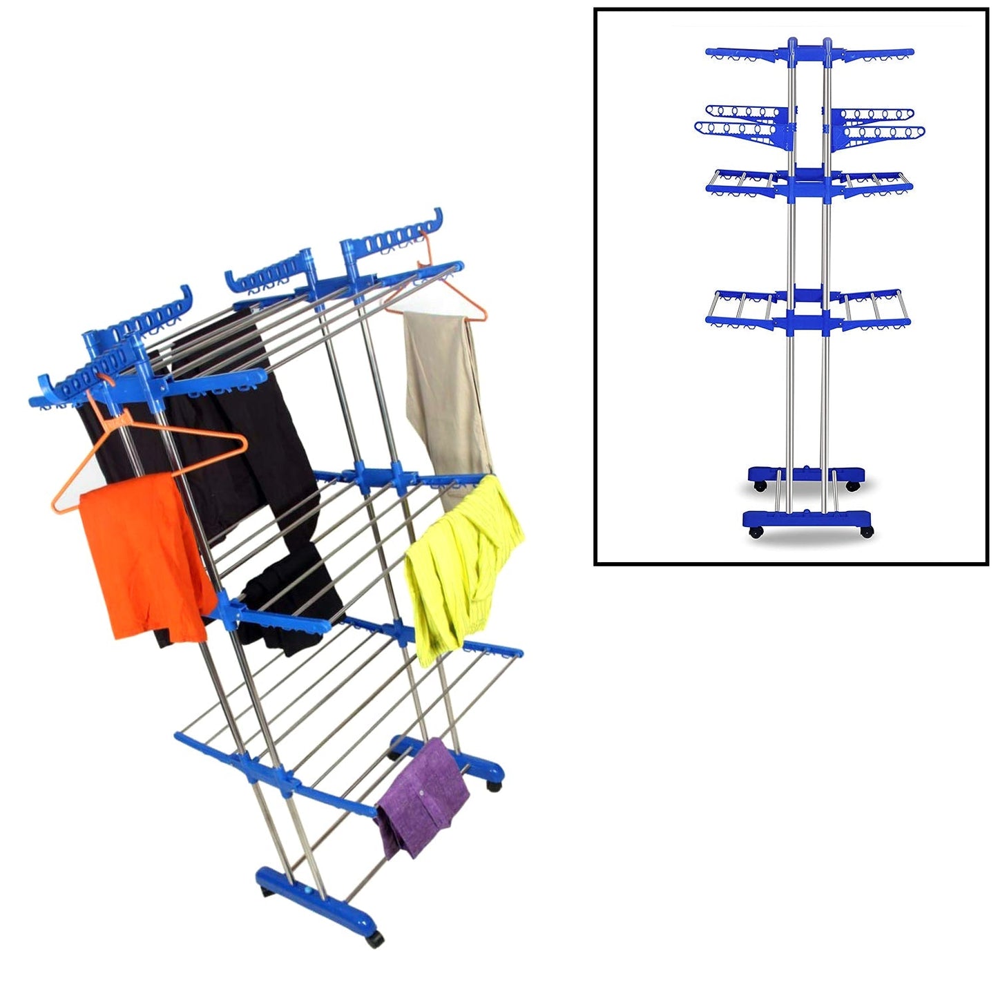 0733 Stainless Steel Cloth Drying Stand DeoDap