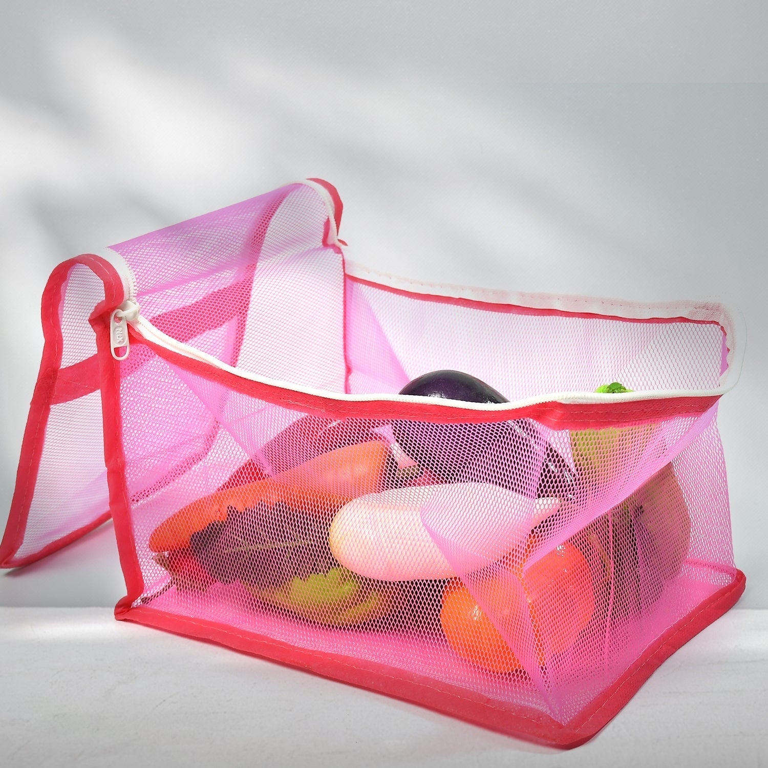 5303 Nylon Fruit Bag Foldable Bag Is Protect Your Fruit Bag All Type Use Bag For Home & Kitchen Use DeoDap