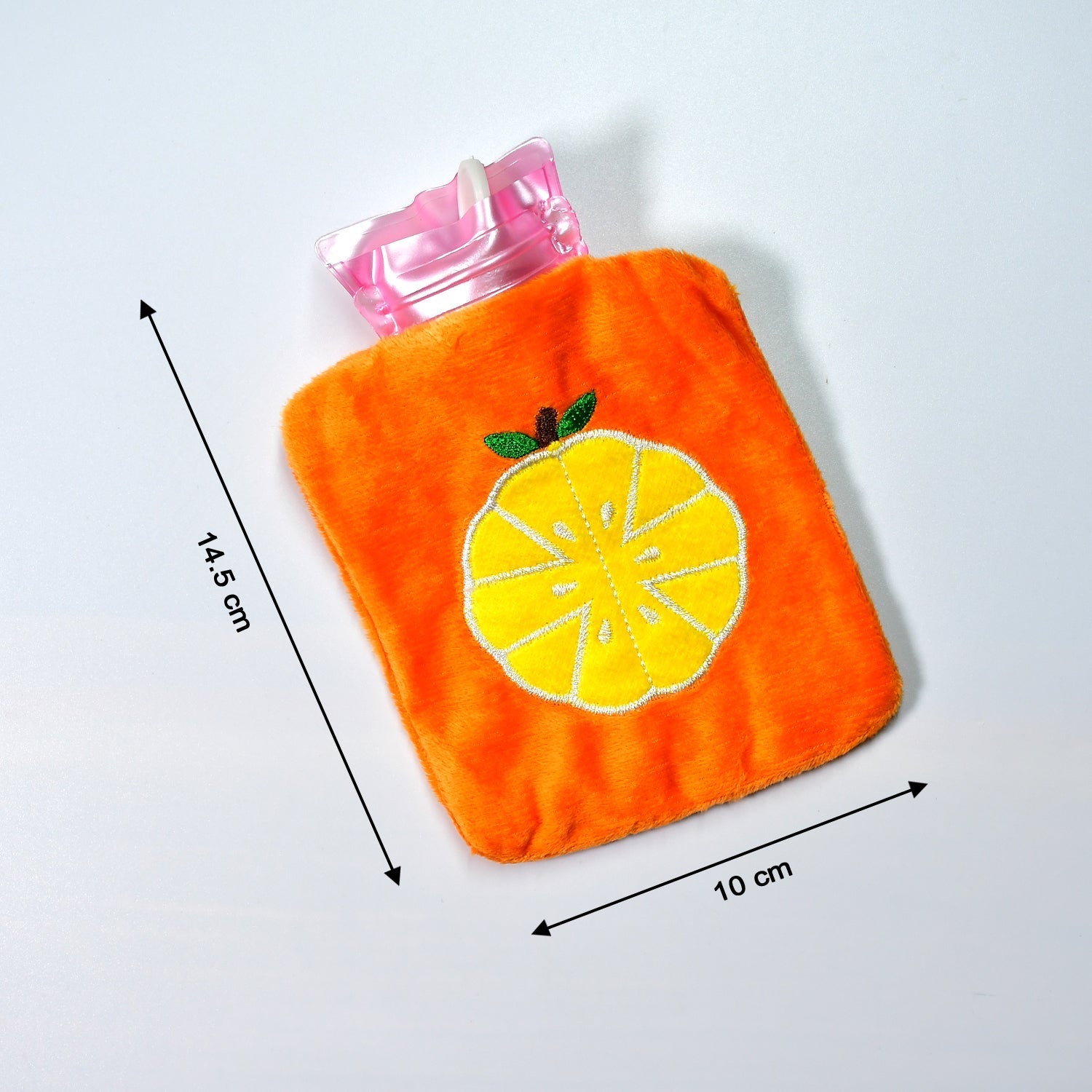 6510 Orange small Hot Water Bag with Cover for Pain Relief, Neck, Shoulder Pain and Hand, Feet Warmer, Menstrual Cramps. DeoDap