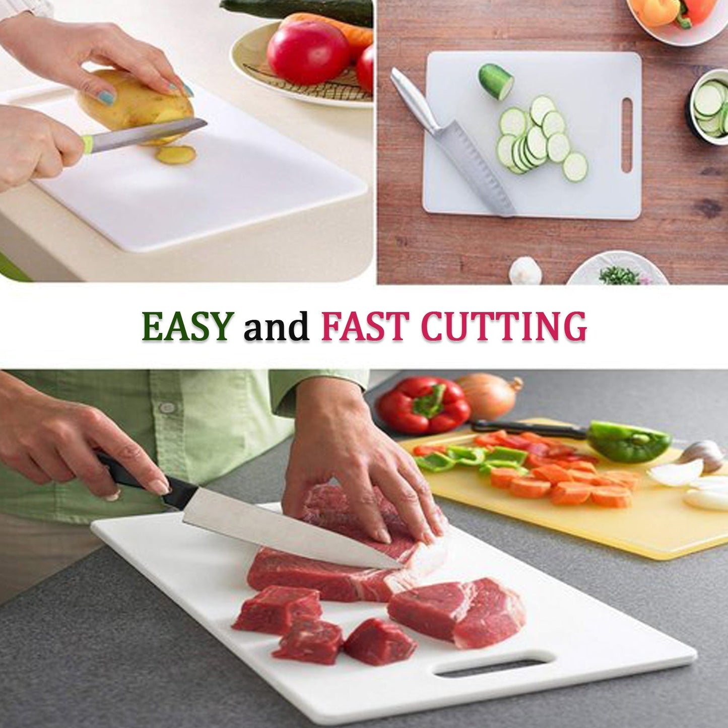 2094 BROWN SMALL KITCHEN CHOPPING BOARD CUTTING BOARD PLASTIC. DeoDap