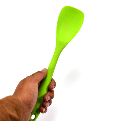 2866 Silicone Spoonula, Spatula Spoon, High Heat Resistant, Non Stick Rubber Utensil DeoDap