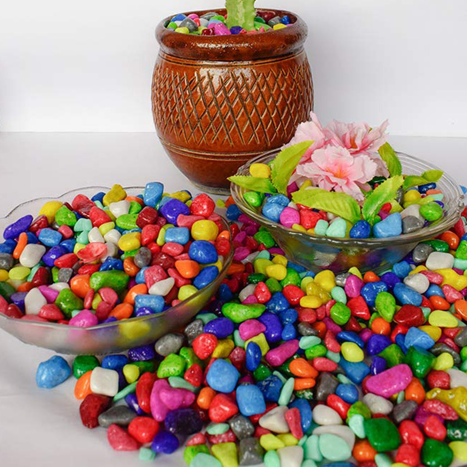 4979 Decorative Stones and Pebbles for Garden, Vase Fillers Multicolor. DeoDap