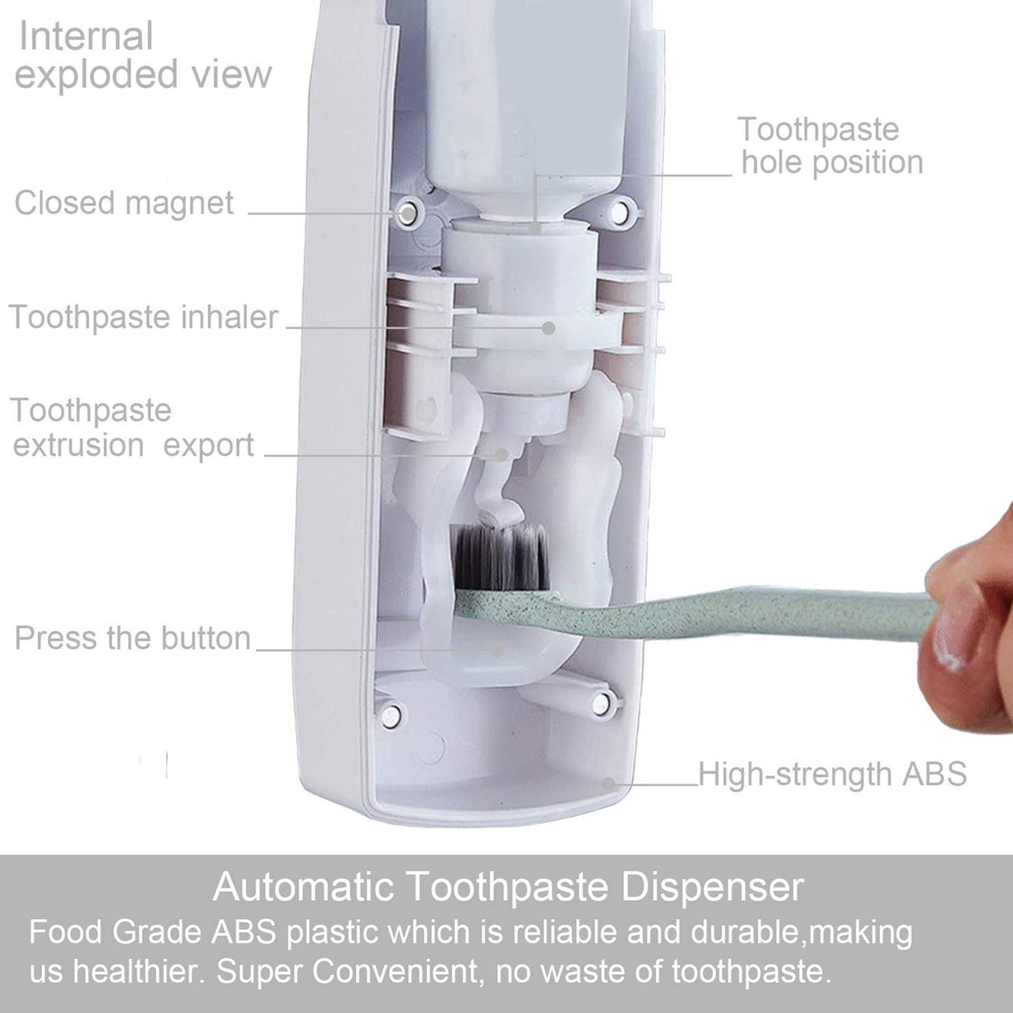 2416W Toothpaste Dispenser Used For Pulling Out Toothpaste While Brushing. DeoDap