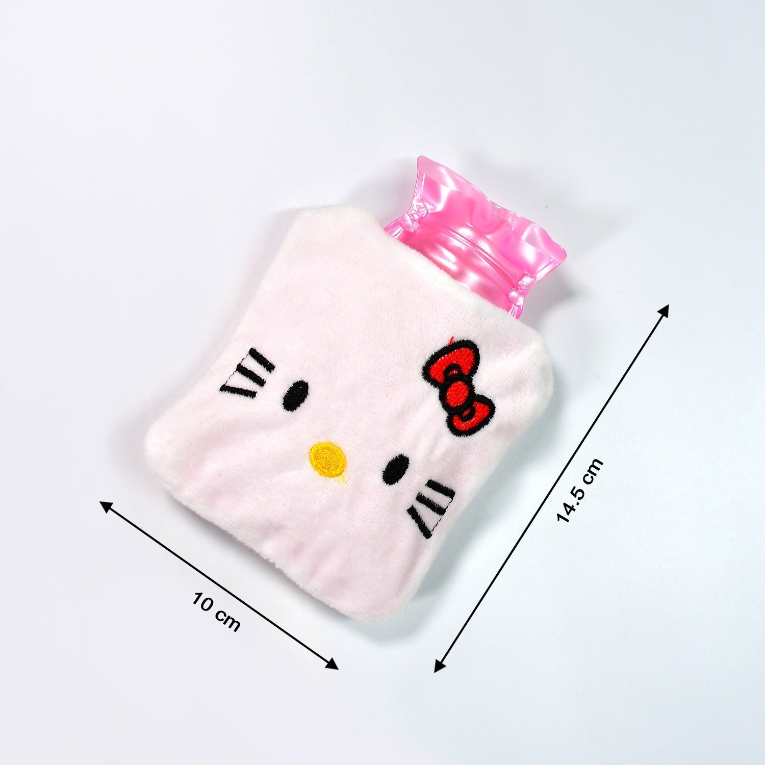 6526 White Hello Kitty small Hot Water Bag with Cover for Pain Relief, Neck, Shoulder Pain and Hand, Feet Warmer, Menstrual Cramps. DeoDap