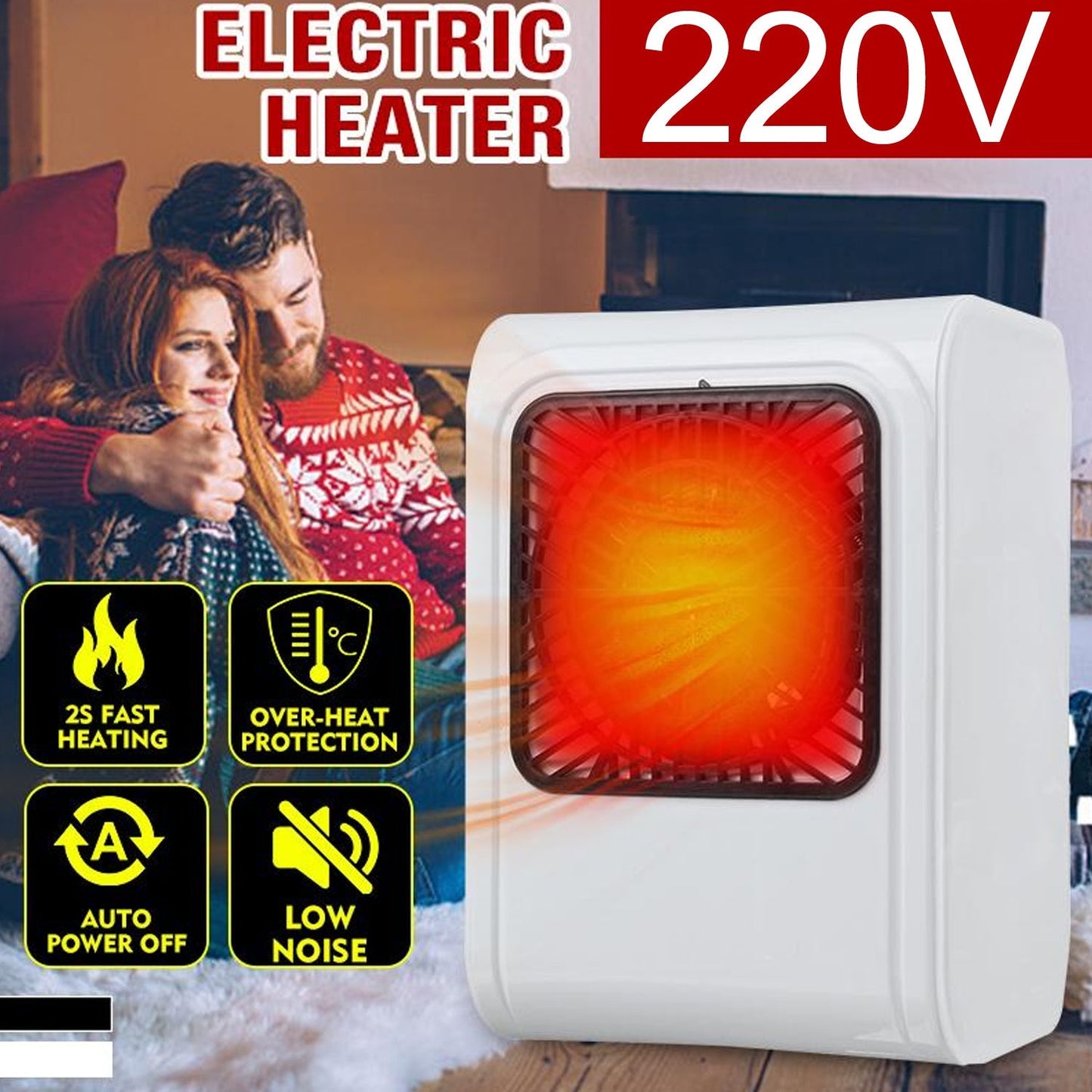 6683 Room Heater 220V Brown Box Heater For Office & Bedroom Use Heater DeoDap