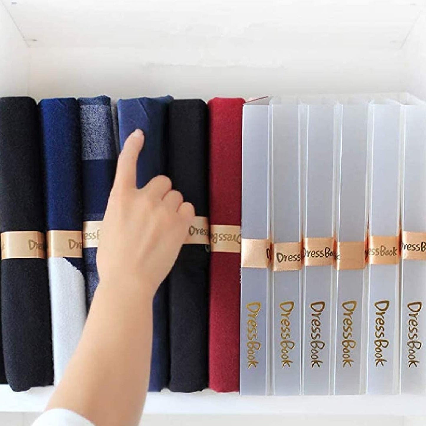 4026 DressBook T Shirt Folder Soft Bendable Folding Board Clothes Folder Storage Organizer ( 5 pcs ) DeoDap