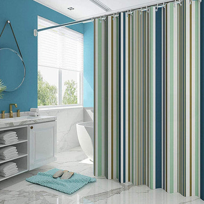 6718 Bright Vertical Stripes in The Shower Curtain (180x220cm) DeoDap