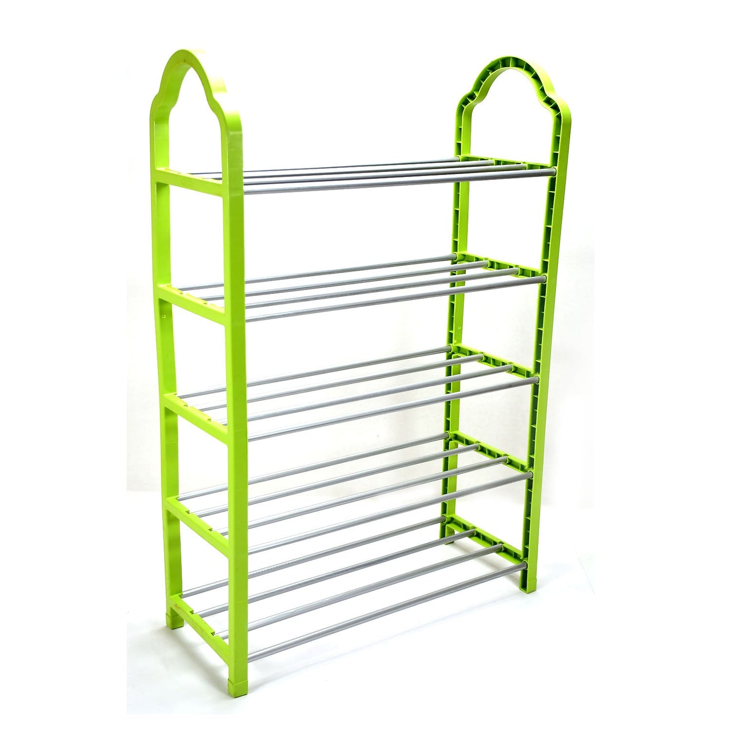 5176 5Tiers Steel  Shoe Rack Adjustable Shoe Shelf Storage Organizer For Home Use DeoDap