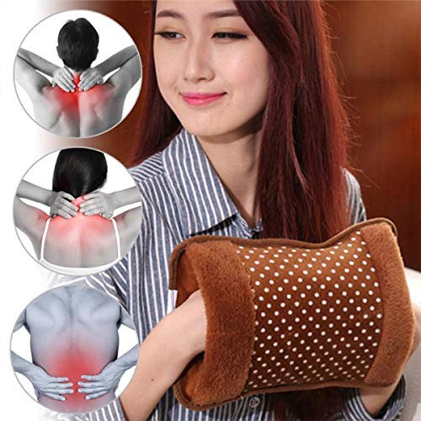 6544 electric heating bag, hot water bag, Heating Pad, Electrical Hot Warm Water Bag, Heat Bag with Gel for Back pain , Hand , muscle Pain relief , Stress relief with Box DeoDap