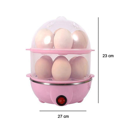 115 Multi-Function 2 Layer 14 Egg Cooker Boilers & Steamer DeoDap