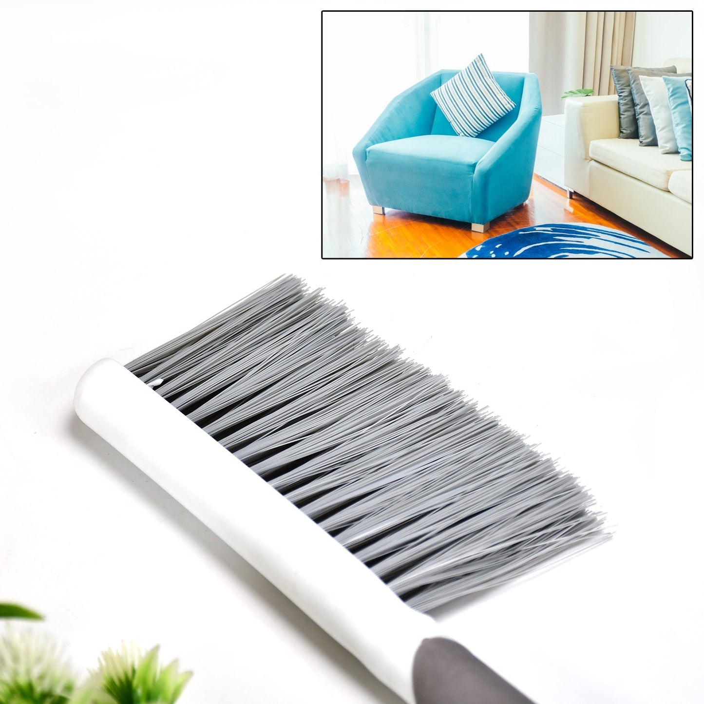 6668 Small Broom Brush With Comfort Grip Handle and Hanging Hole Cleaning Brush DeoDap