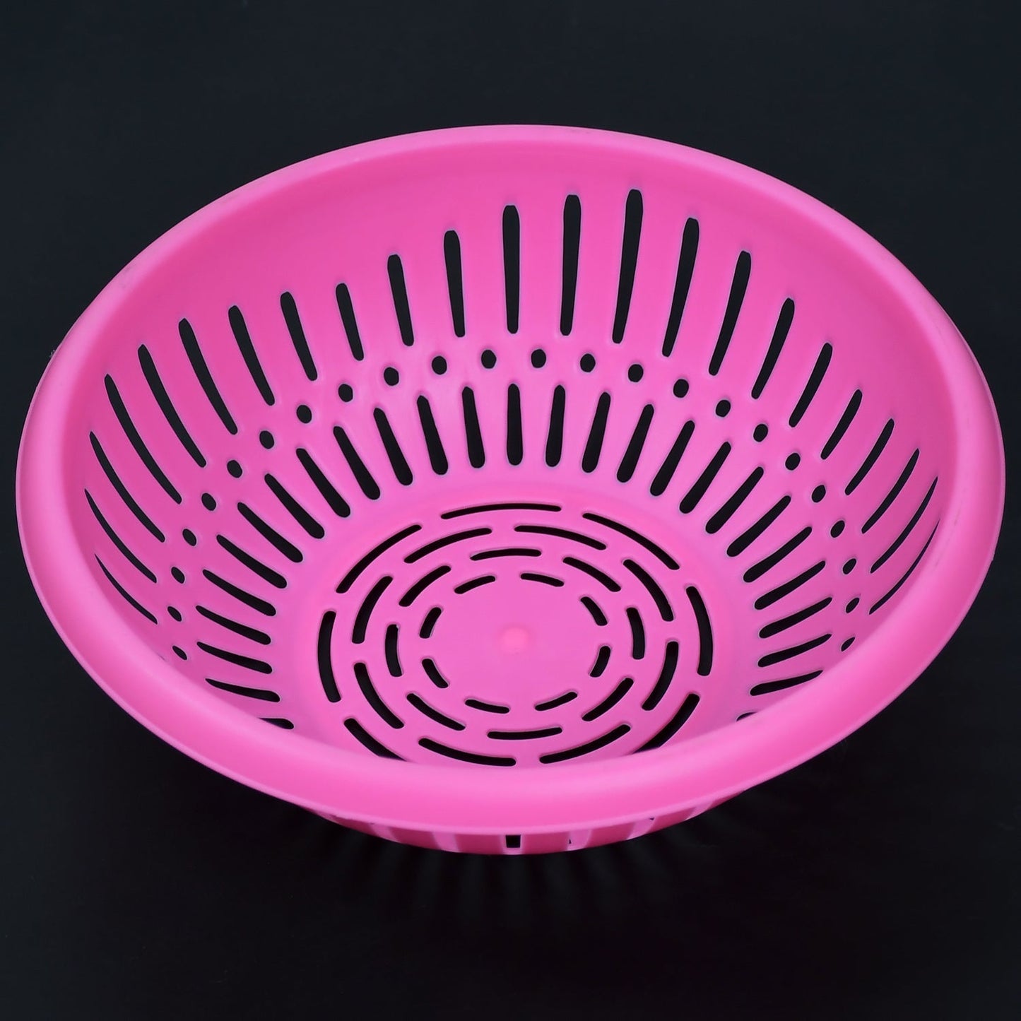 5245 Round Unbreakable Plastic Basket with Handle, Organizers & Storage Basket for Fish, Fruit, Vegetable, Multipurpose Use ( MOQ = 10 ) DeoDap