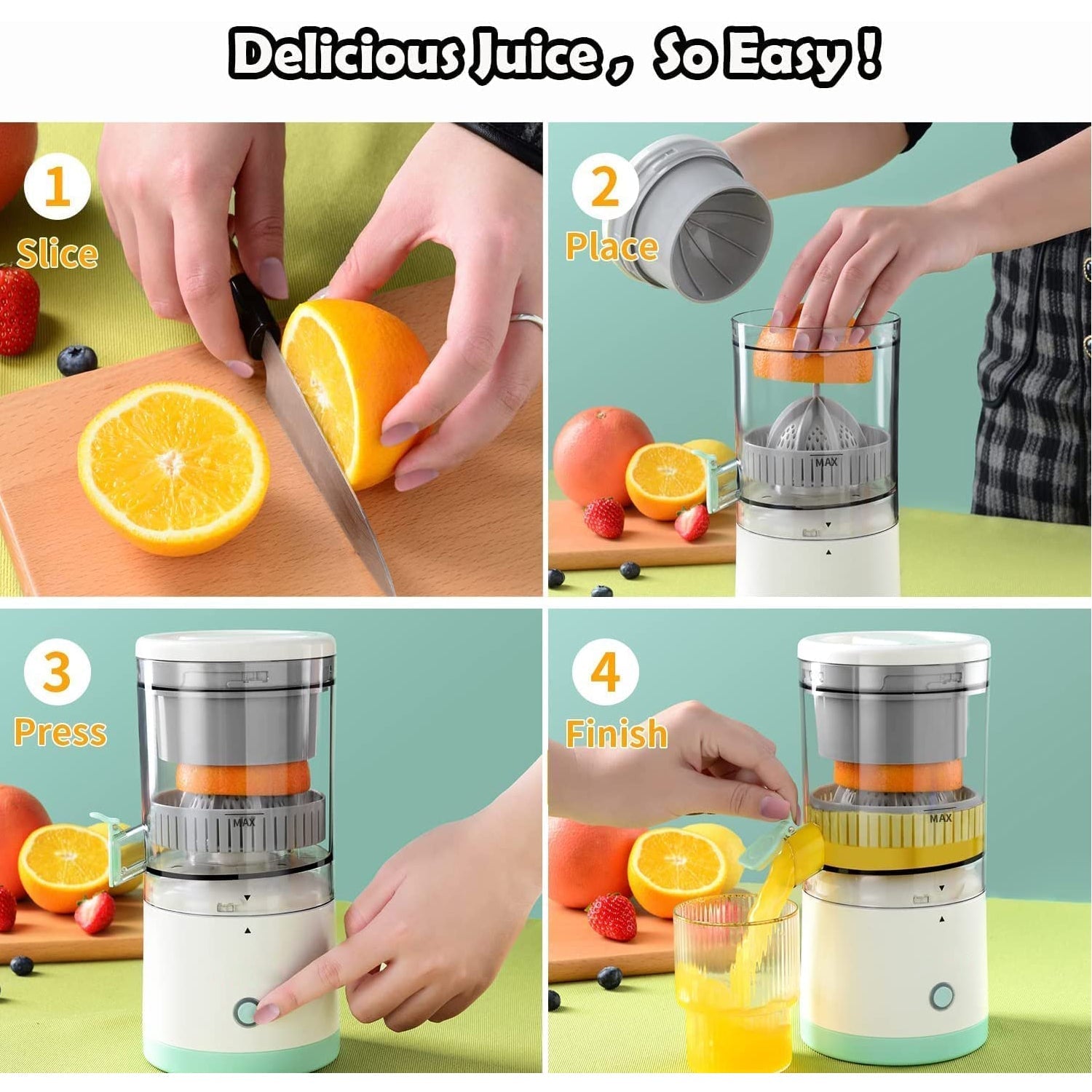 2377 Automatic Electrical Citrus Juicer For Orange, Electric Orange Juicer, Professional Citrus Juicer Electric with Lever, Squeezer Juice Extractor DeoDap