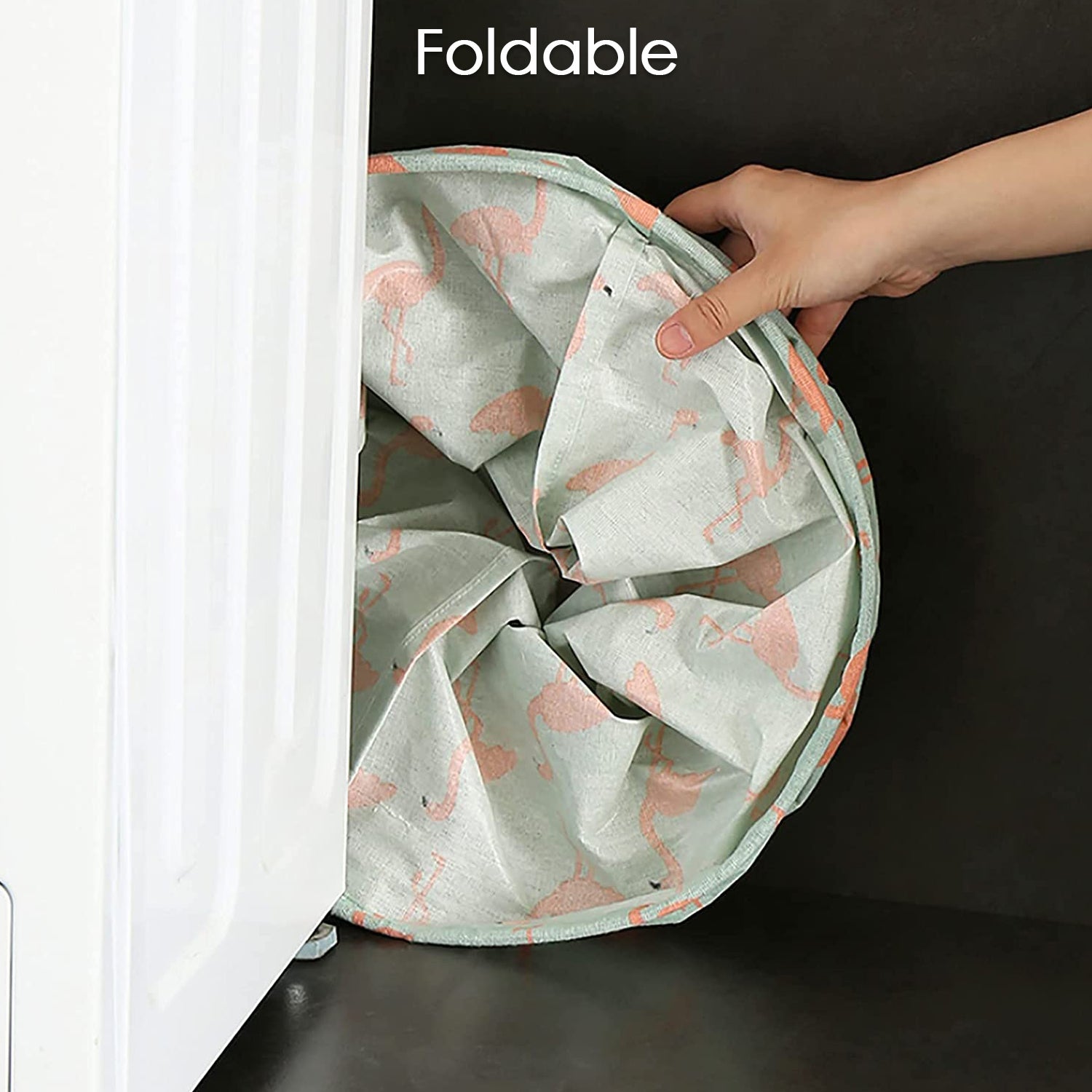 6276 Durable and Collapsible Laundry storage Bag with Handles Clothes & Toys Storage Foldable Laundry Bag for Dirty Clothes. DeoDap