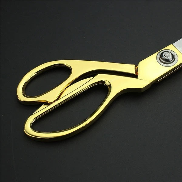 1547 Stainless Steel Tailoring Scissor Sharp Cloth Cutting for Professionals (9.5inch) (Golden) DeoDap