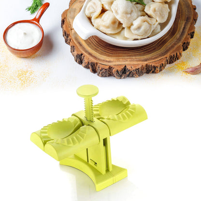 5300B Dumpling Maker Mold,Double Head Dumpling Mold Wrap Two At A One Time,Household Dumpling Maker Mould,Easy-Tool for Making Dumplings,Dumpling Press Mold Kitchen Accessories 