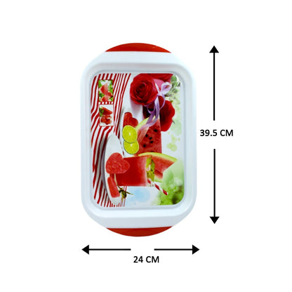 3775 Big Plastic Tray for Kitchen and General Purpose DeoDap