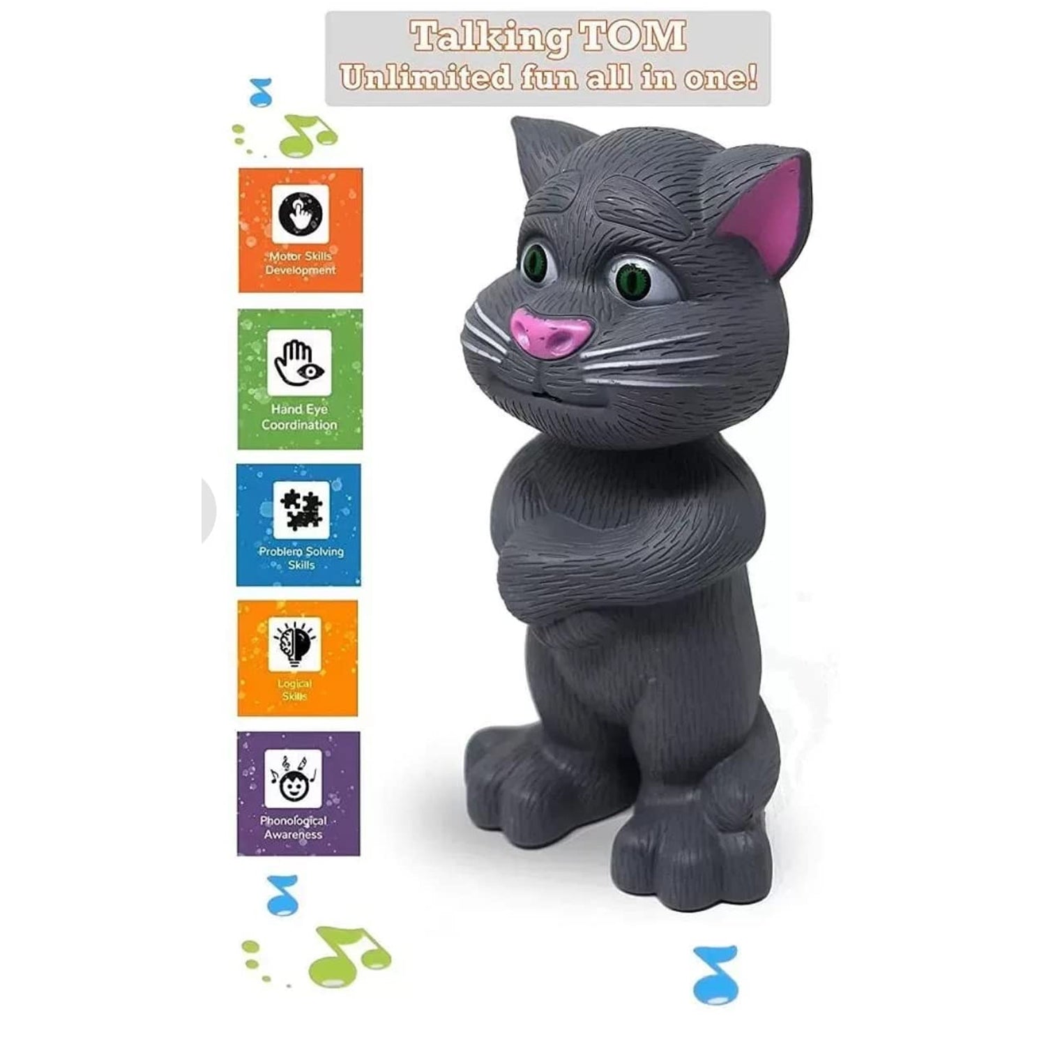 4524 Talking, Mimicry, Touching Tom Cat Intelligent Interactive Toy with Wonderful Voice for Kids, Children Playing and Home Decorate. 