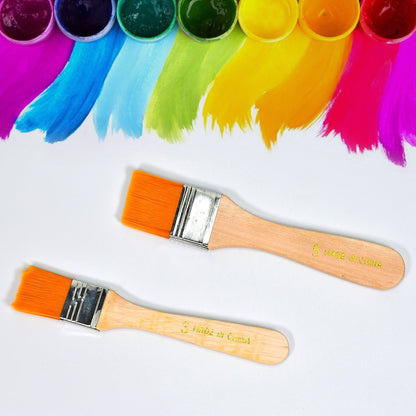 4982 Artistic Flat Painting Brush 2pc for Watercolor & Acrylic Painting. DeoDap