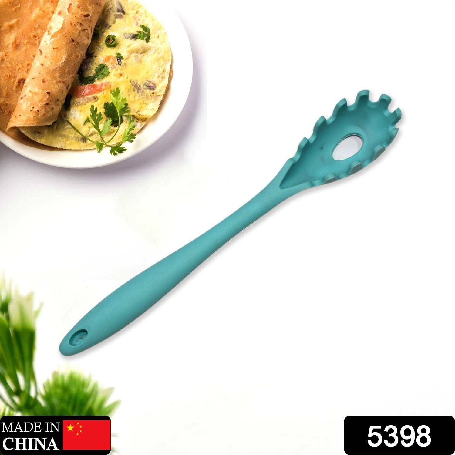 5398 Pasta Fork  High Heat Resistant Hygienic One Piece Design, Spaghetti Strainer & Server Spoon Pasta Forks 