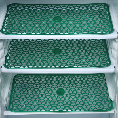 5237 Waterproof PVC Refrigerator Drawer Mats/ Multipurpose Mats/Fridge Mats Set of 6 Pcs DeoDap