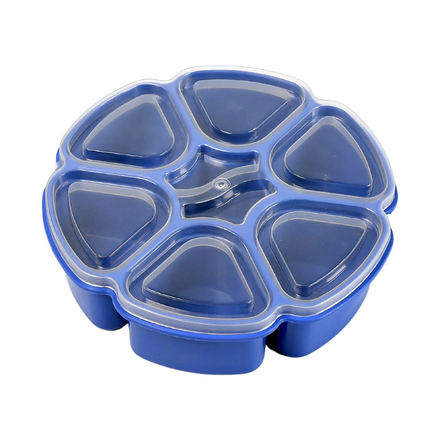 7185 Unique Design Multipurpose Masala / Spice Box Container Spice Box For Kitchen , Masala Container , ( Plastic 7 Section ) DeoDap