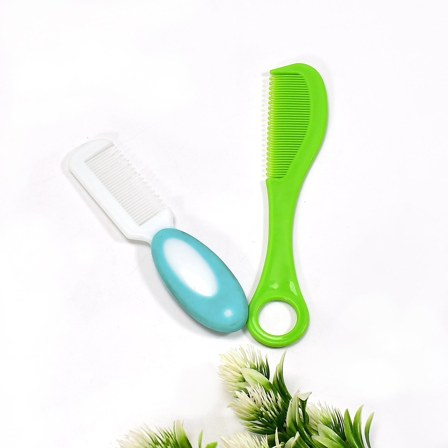 6492 1pc Plastic Rounded Lobes Soft Bristle Baby Soft Hair Brush (Multi-Design) DeoDap