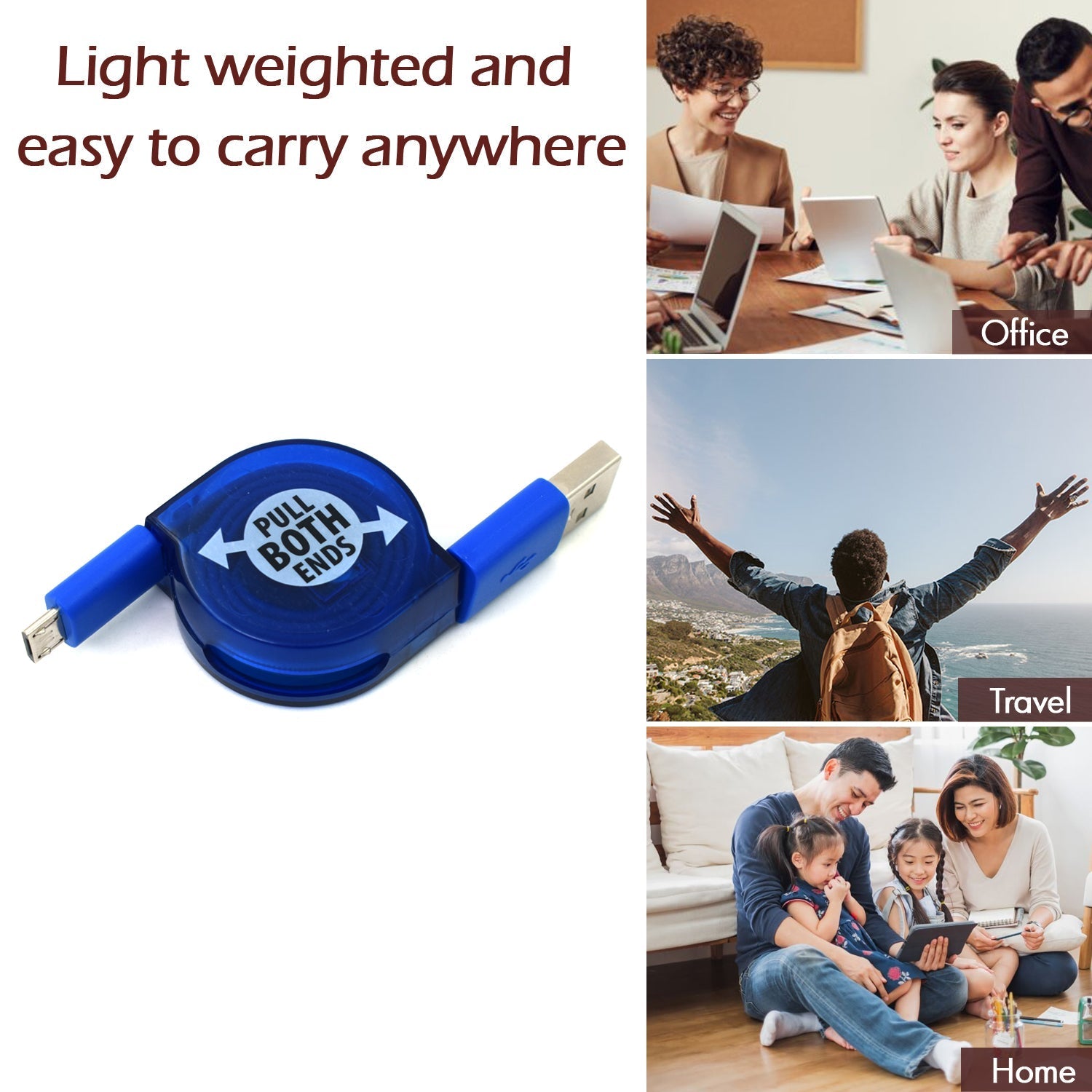 7400 Retractable Usb Charge widely used for charging various types of smartphones and technical devices present in all kind of places etc. DeoDap