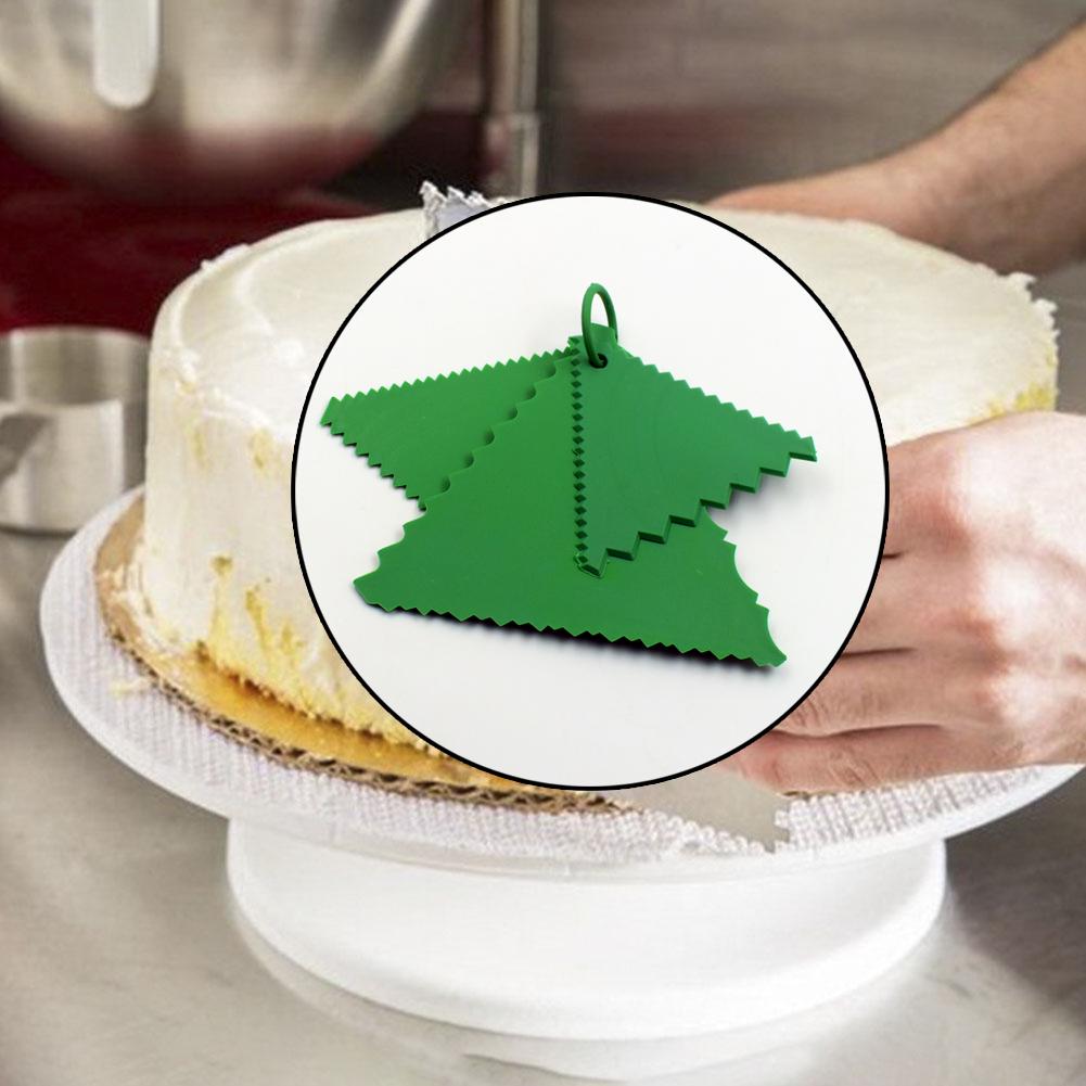 4718 T shape Scraper for Cake with Edge Cake Decorating Tools 