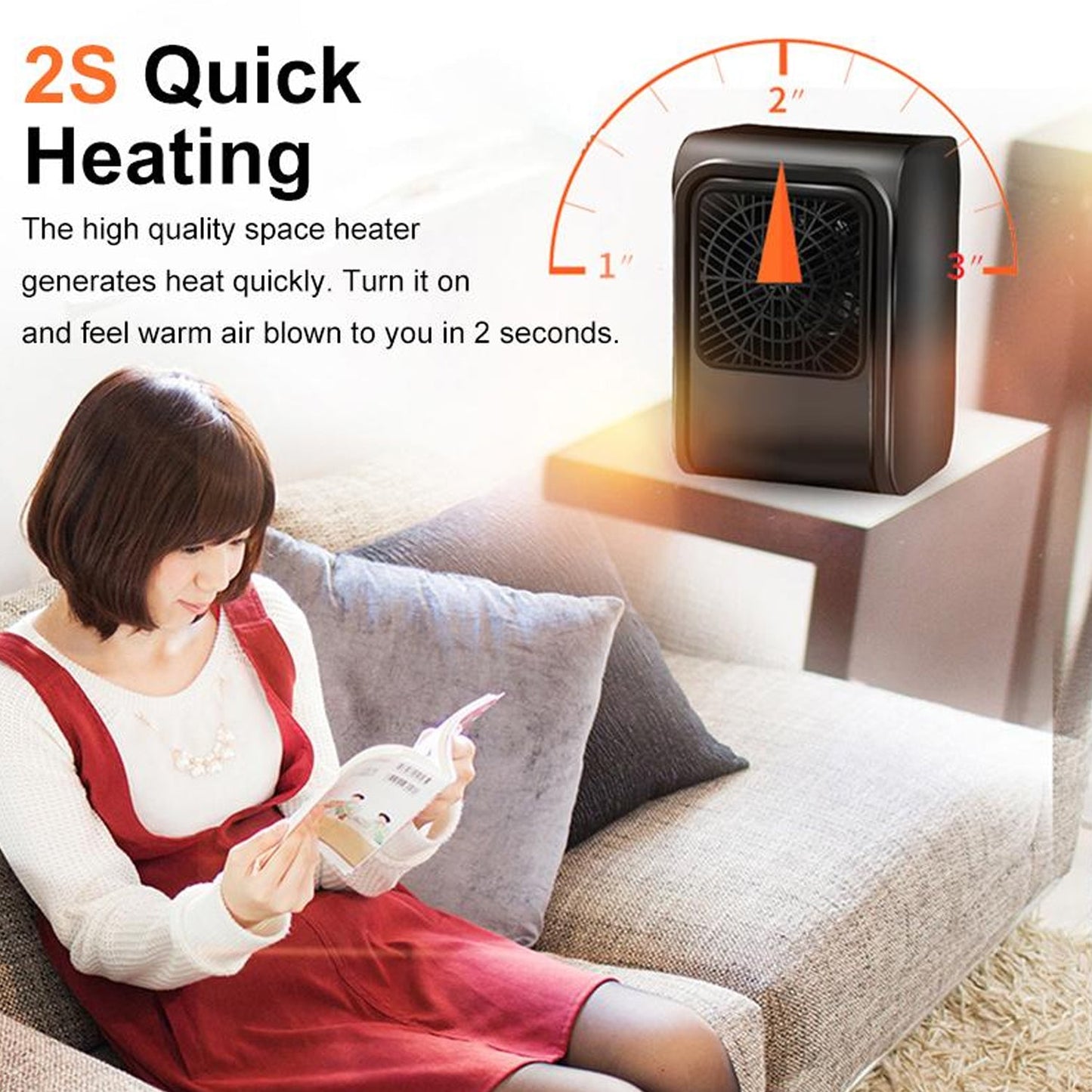 6683 Room Heater 220V Brown Box Heater For Office & Bedroom Use Heater DeoDap