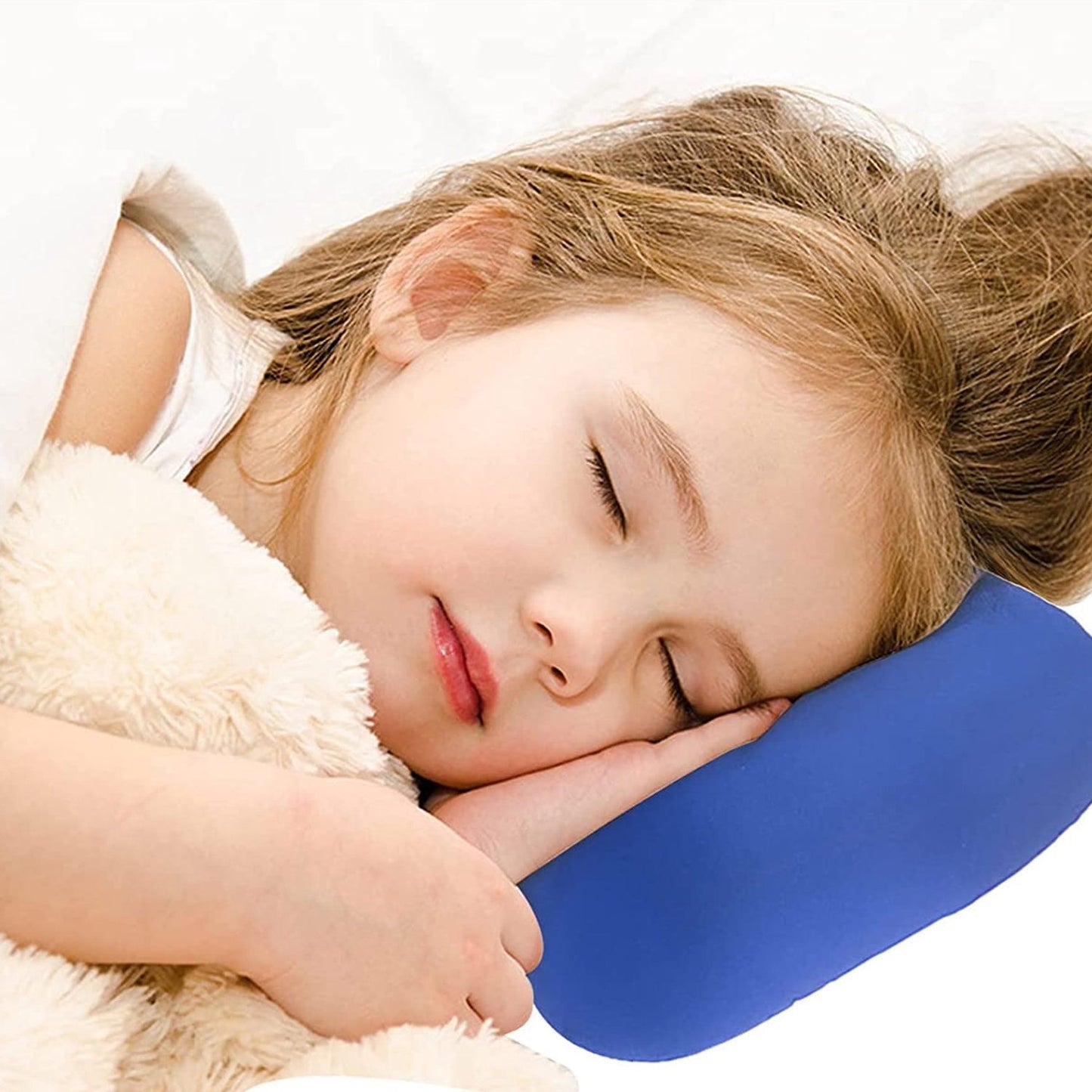 1551 Microbead Roll Neck Pillow Mini Microbeads Bone Type Travel Pillow Soft Cushion Back Head Neck Support